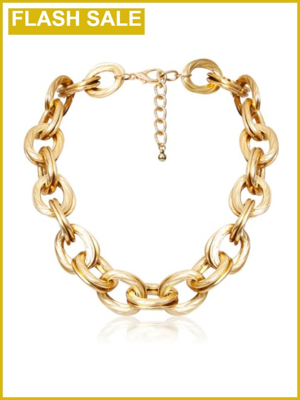 Chunky Gold Cuban Link Choker Necklace for Women Lobster Clasp